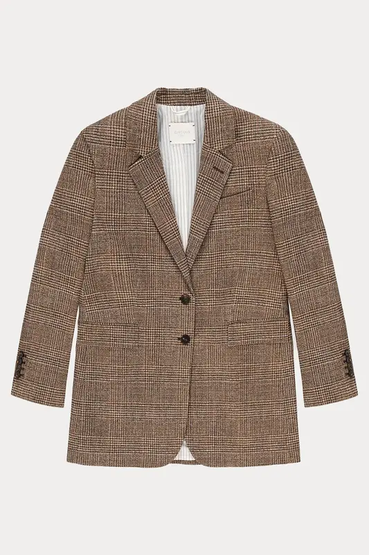 Circolo 1901 Slim Fit Ekoseli Blazer Ceket