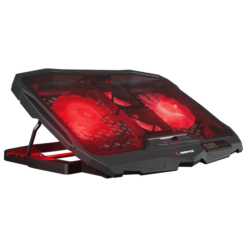 COLDBREEZE - Kırmızı Ledli 2x125mm+2x70mm Fan 15-17 inç Notebook Soğutucu Stand