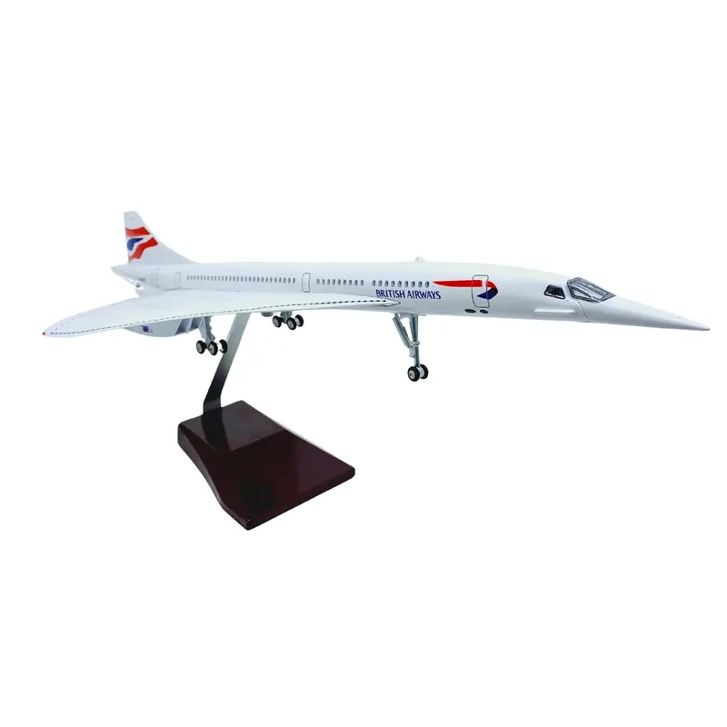 Concorde Model Maket Uçak British Airways 1/125 Ölçekli (50 cm)