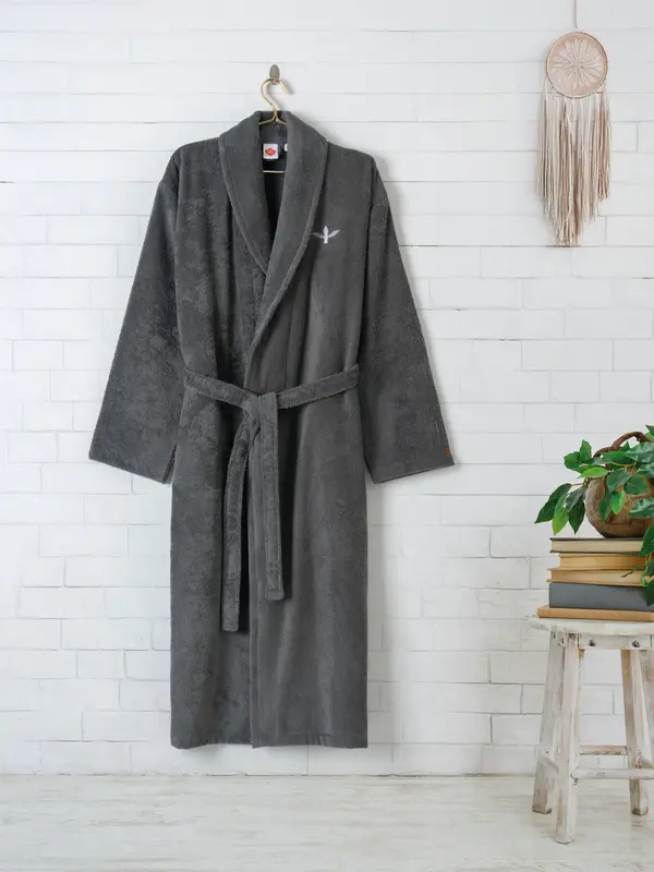 Cotton Box Wellness Bornoz Zen Antrasit S/M