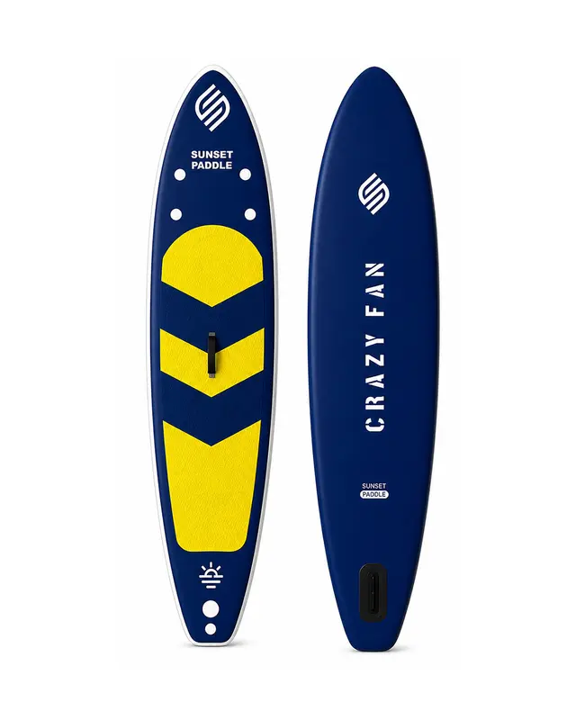 Crazy Fan Sarı Lacivert Şişme SUP Board / Paddle Board 320 cm