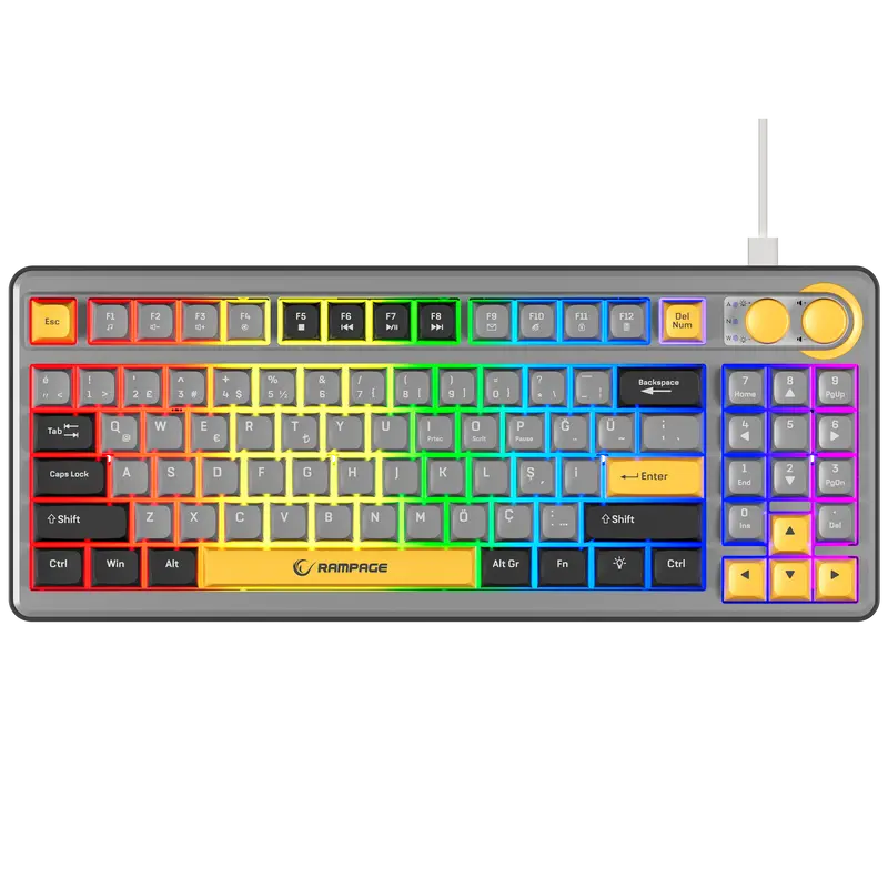 CYCLONE - RGB Compact Membrane Oyuncu Klavyesi