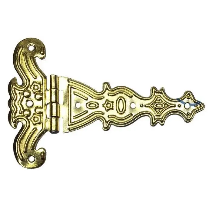 Dekoratif, Sac Tek Kuyruklu Menteşe 69x102 Mm, Büyük, Sarı, 1 Adet
