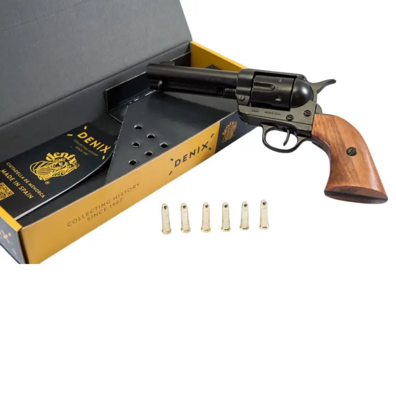 Denix 1873 Peacemaker Koleksiyonluk Model Replika Revolver Tabanca ve 6 Kurşun