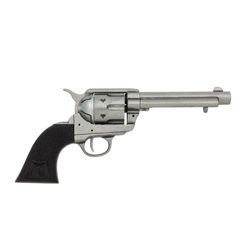 Denix Cal.45 Peacemaker Revolver Gümüş Tabanca Replikası – ABD 1873