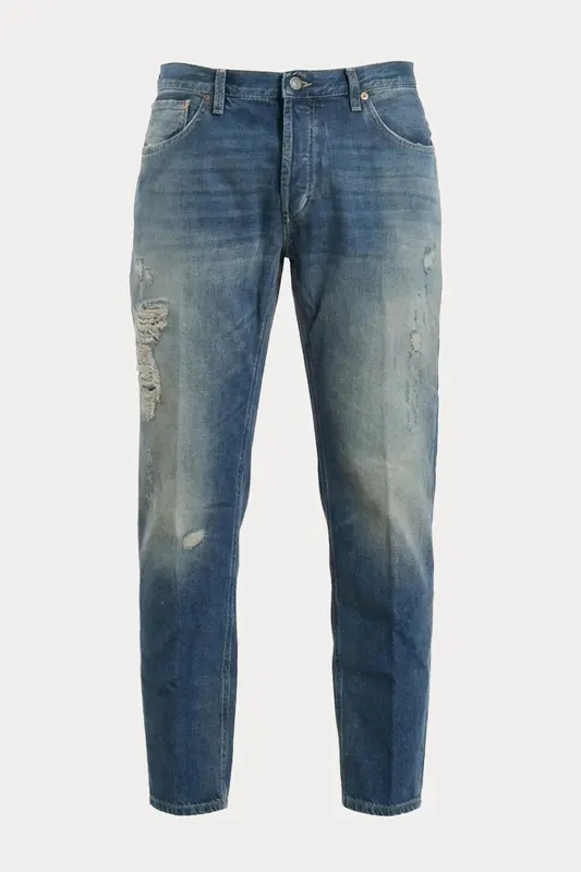Dondup Brighton Carrot Slim Fit Yıkamalı Jeans