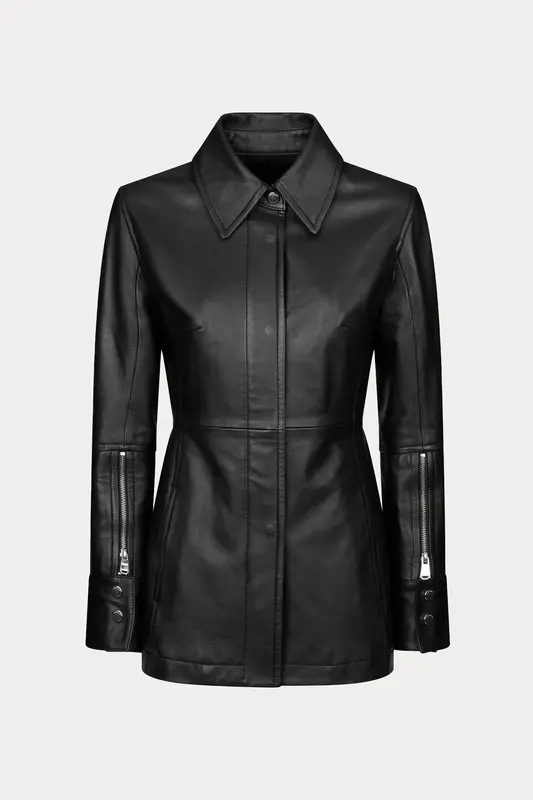 Dondup Slim Fit Deri Ceket