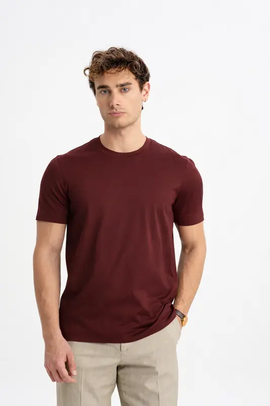 DÜMREK Bakır Merserize Kısa Kollu T-Shirt