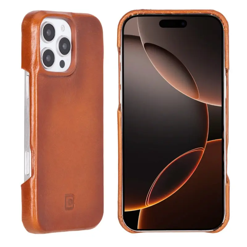 El Yapımı Hakiki Deri iPhone 16 Pro Arka Kapak – 360° Deri Kaplama, Şık ve Dayanıklı Tasarım, Premium Koruma