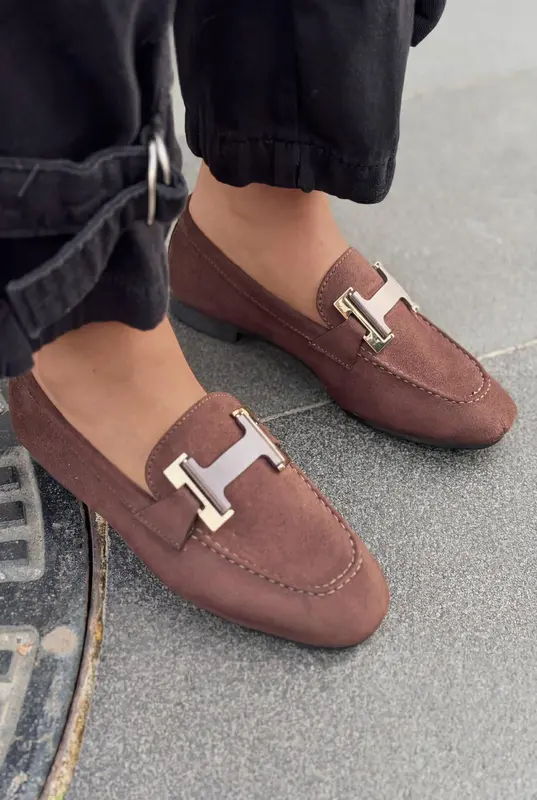 Elara Acı Kahve Süet Kadın Loafer