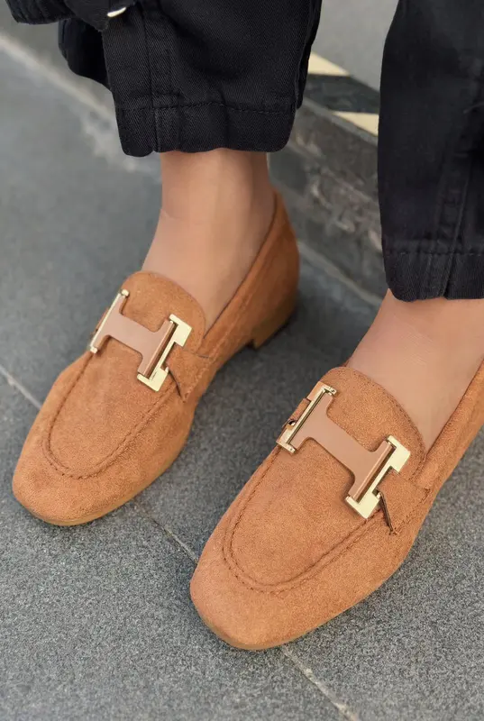 Elara Taba Süet Kadın Loafer