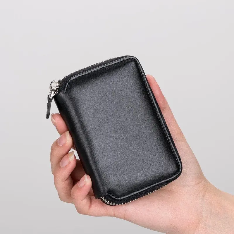 Elvis Leather Zipper Wallet