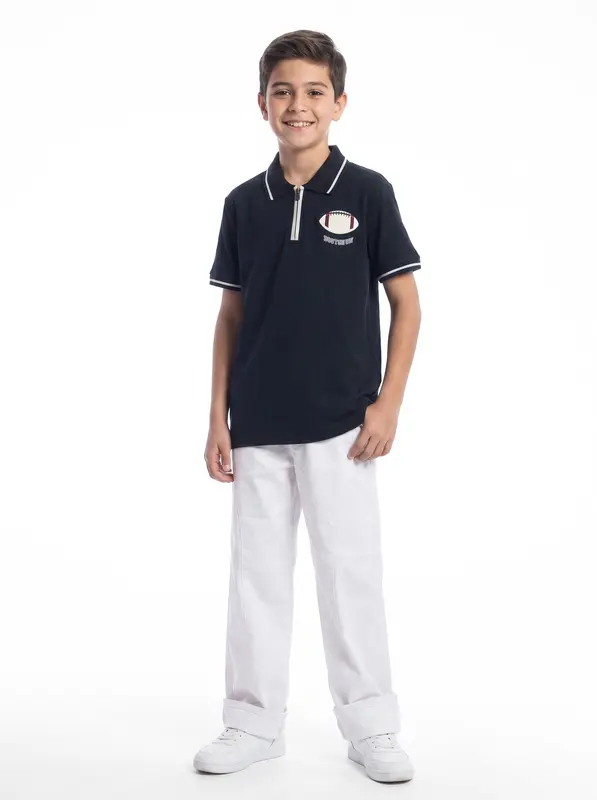 Erkek Çocuk Yazlık 2'li Alt Üst Kombin Takım 9-13 Yaş SET0573