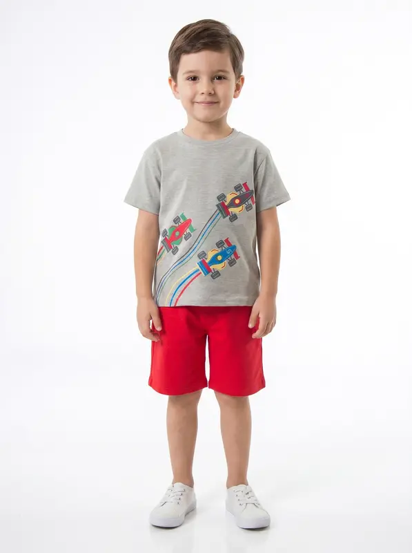 Erkek Çocuk Yazlık Pijama Takımı 2-6 Yaş 44533
