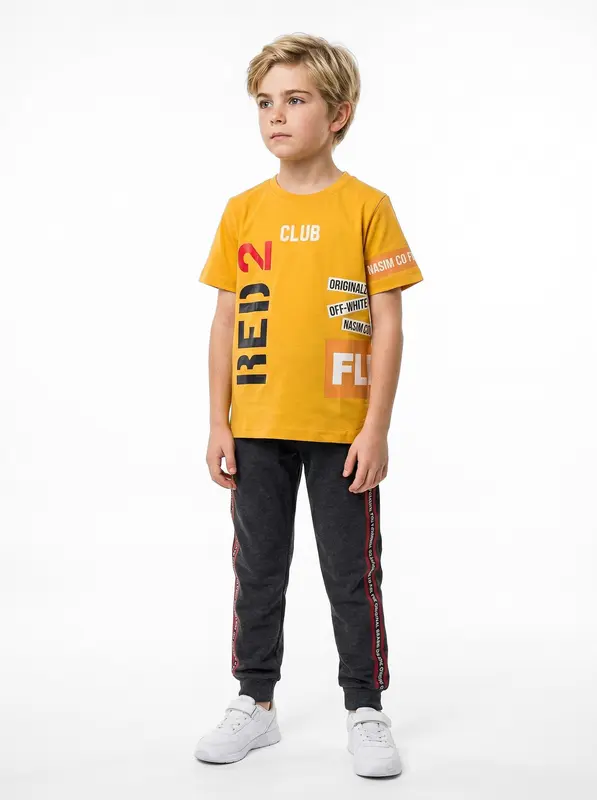 Erkek Çocuk Yazlık Pijama Takım 3-14 Yaş 1074