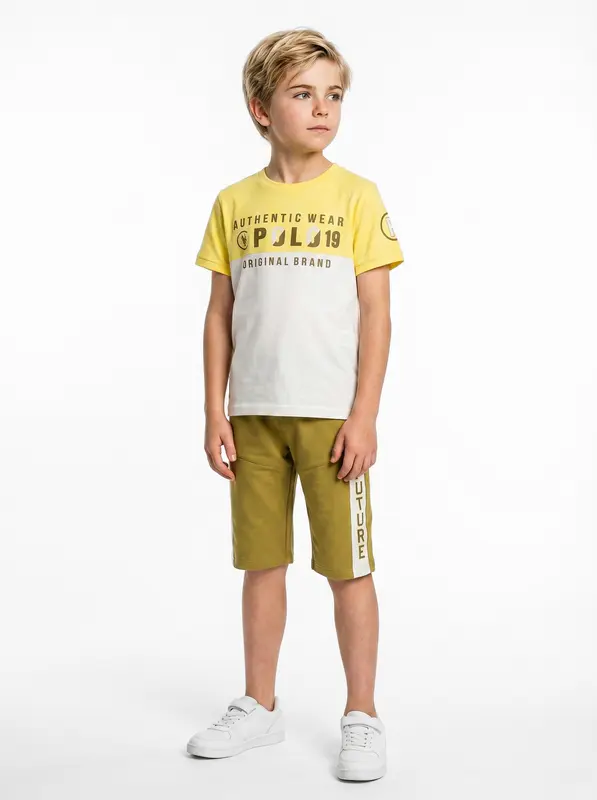 Erkek Çocuk Yazlık Pijama Takım 7-16 Yaş 1226