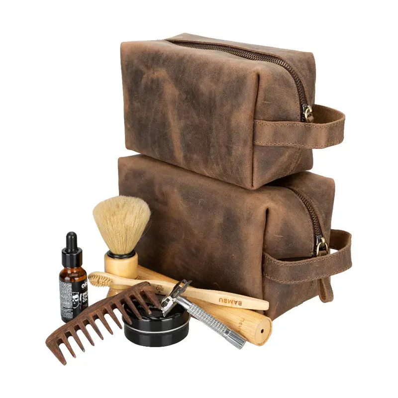 Eve Leather Dopp Kit, Medium