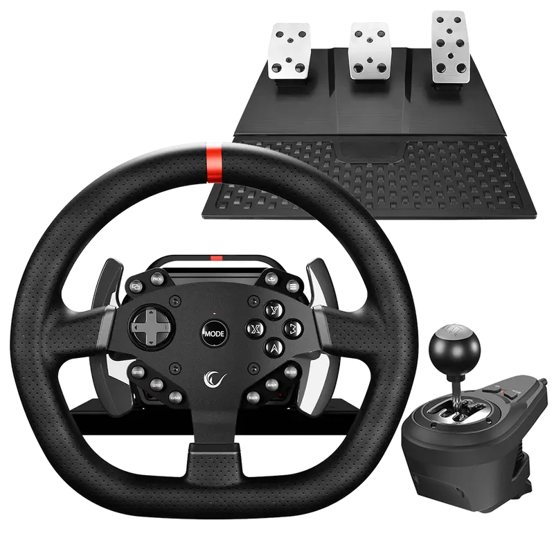FORCE V995 - PS4/PC/XBOX ONE/Xbox Series S/X 3 Pedallı -El Vitesi Gaming Oyun Direksiyonu