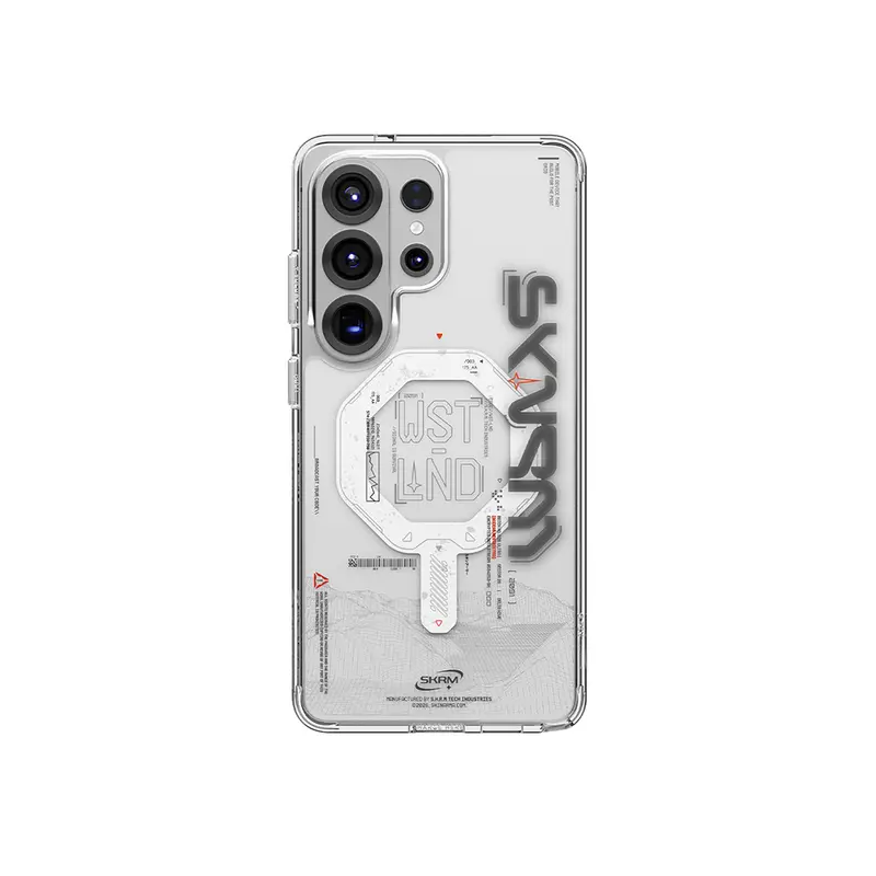 Galaxy S26 Ultra Uyumlu Kılıf M-safe Şarj Özellikli Yazı Desenli Airbag Tasarımlı Skinarma Sonix Kapak