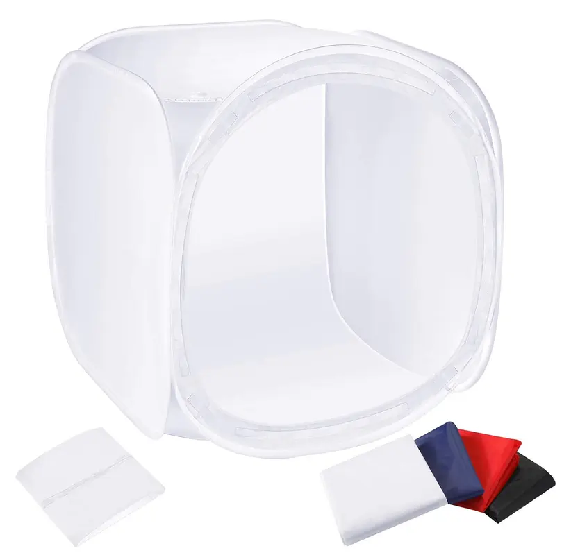 GDX 120x120 cm Soft Ürün Çekim Çadırı 4 Renk Fonlu Devasa Işık Çadırı Fotoğraf Stüdyosu