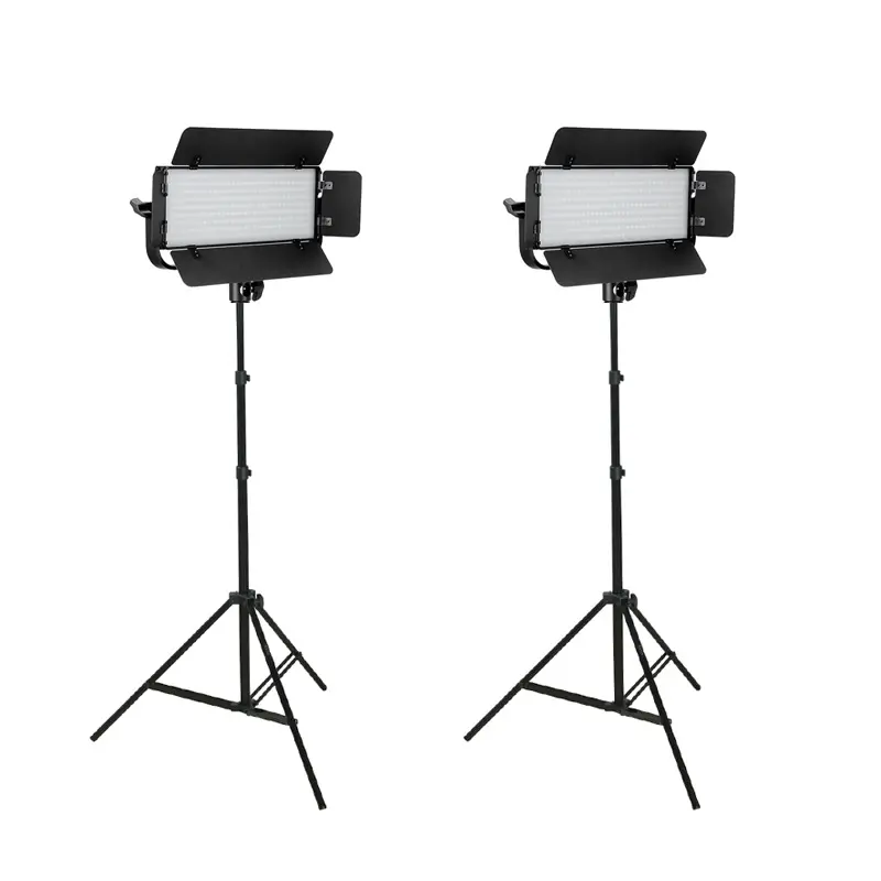 GDX CF-300C BiColor Mobil LED Video Işığı 2’li Set 60W 3200-5600K 6000LM Panel LED Işık Seti