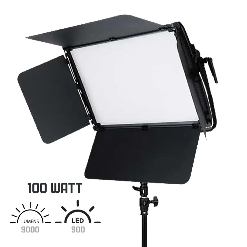 GDX CF-LED 900W BiColor LED Video Işığı 100W 9000 Lümen DMX Destekli Panel LED