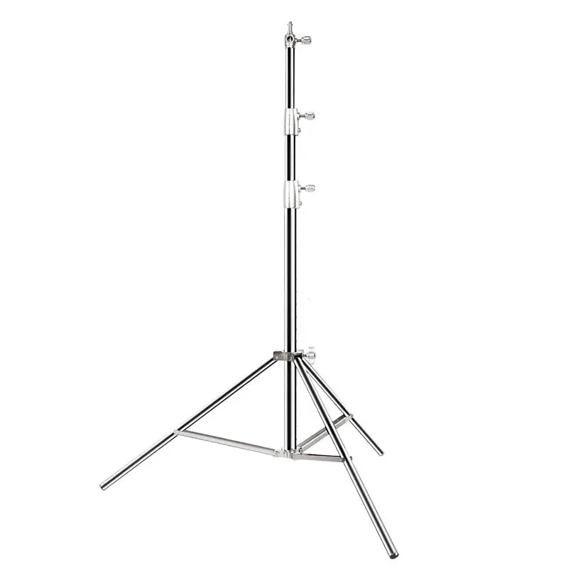 GDX LS-288T 288cm Kalın Işık Ayağı Gümüş Yaylı Amortisörlü Profesyonel Işık Standı