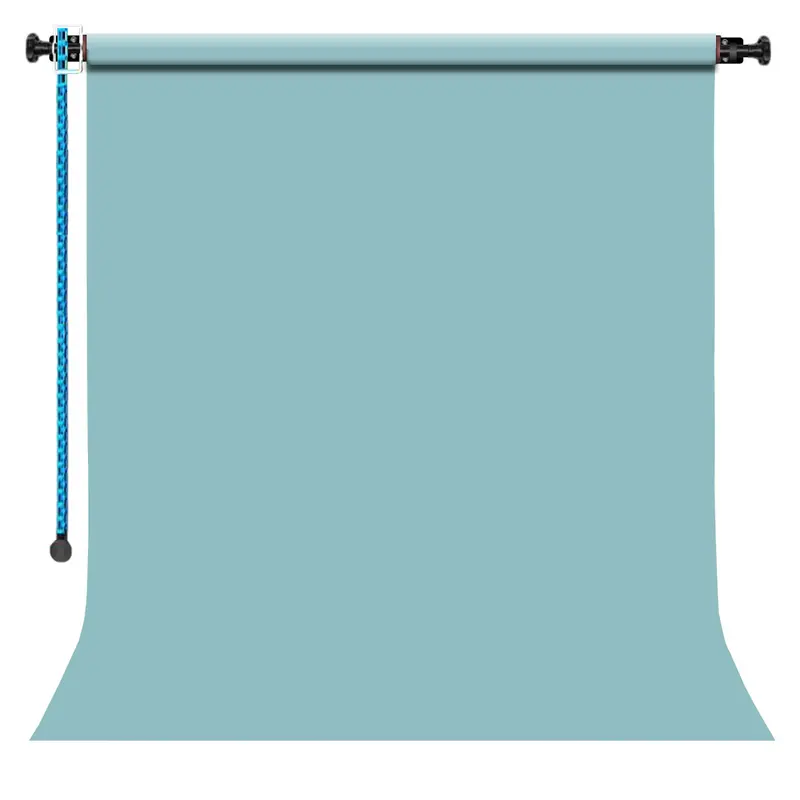 GDX Sabit Sky Blue Kağıt Fon Seti 2.70x11m Makaralı Duvar Tavan Tipi Sonsuz Stüdyo Fonu