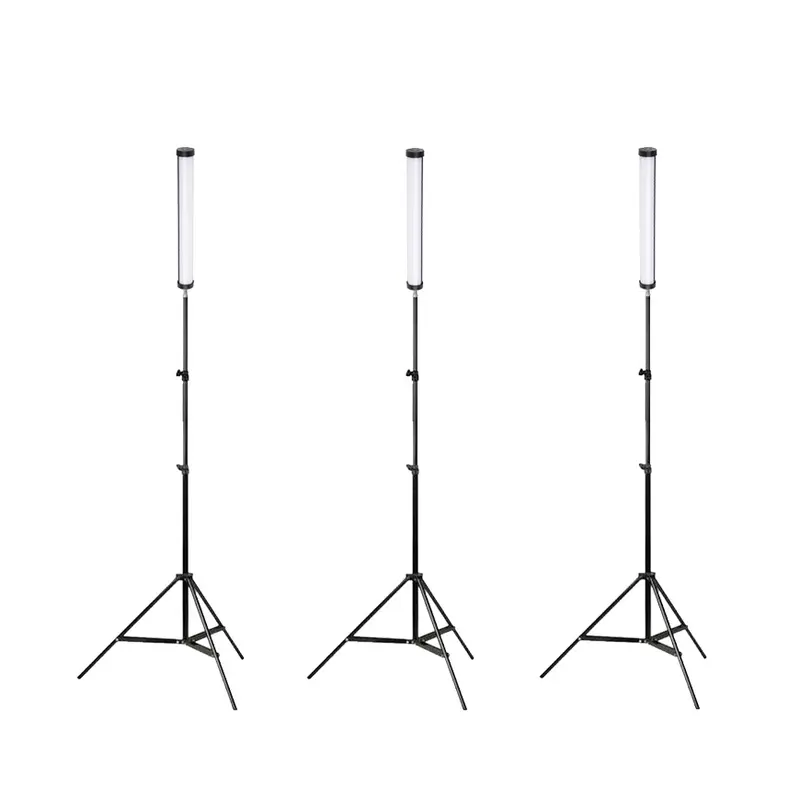 GDX TB-30 RGB 30 cm 3’lü LED Tüp Işık Seti 200 cm Işık Ayağı + BALL-03 Başlık (Full Set)