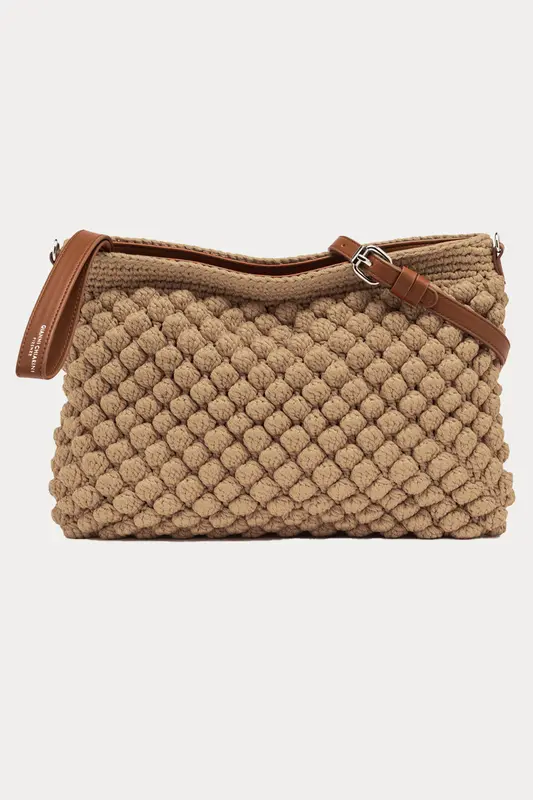 Gianni Chiarini Bella Yumuşak Dokulu Örgü Omuz Çantası
