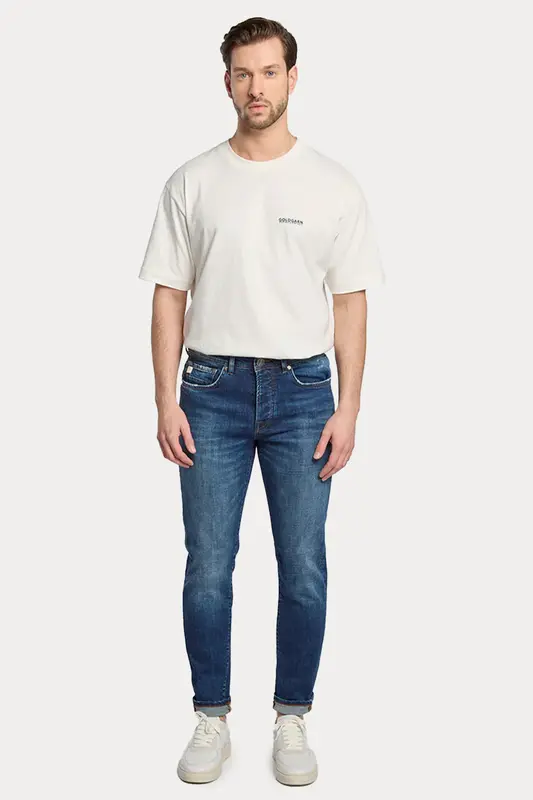Goldgarn U2 Tapered Fit Yıkamalı Jeans