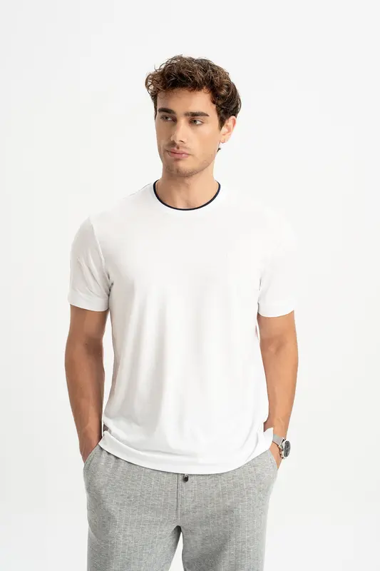 GÜLPINAR Beyaz Kısa Kollu T-Shirt