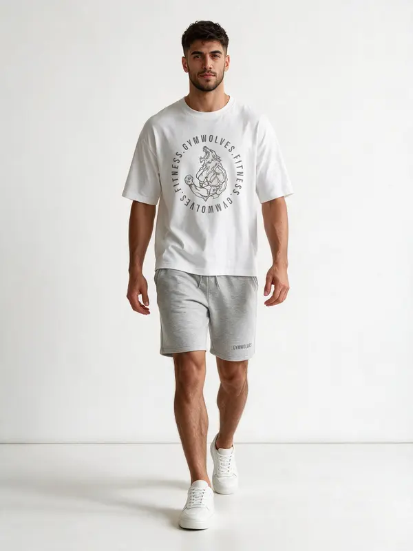 Gymwolves Erkek Oversize Tişört — Strong