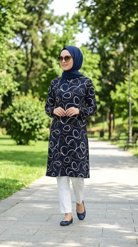 Halka Desen Battal Tunik