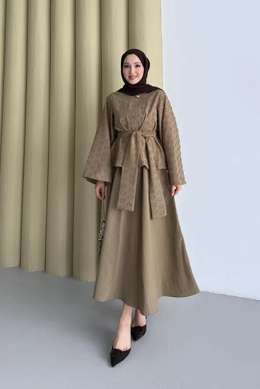 Halka Desen Takım Olive