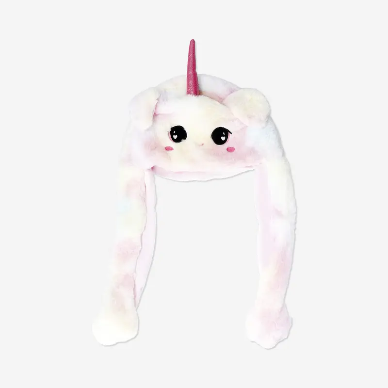 Hareketli Unicorn Kulaklı Şapka