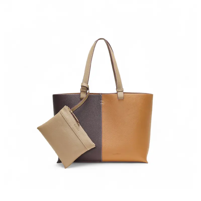 HEBE BAG BROWN&TAN