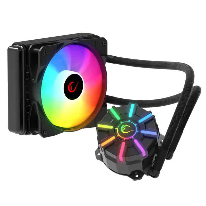 Helios C1 68 CFM 1800 RPM Rainbow AMD AM5/LGA1700 120mm Sıvı Soğutmalı Cpu Fan-Siyah