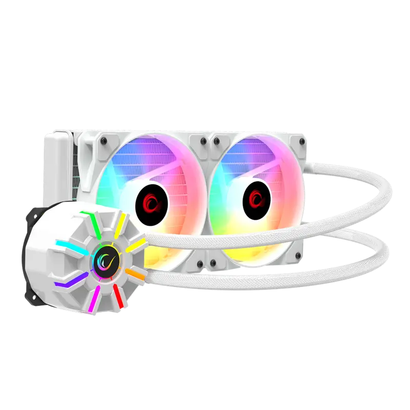Helios C2 68 CFM 1800 RPM Rainbow AMD AM5/LGA1700 240mm Sıvı Soğutmalı Cpu Fan-Beyaz