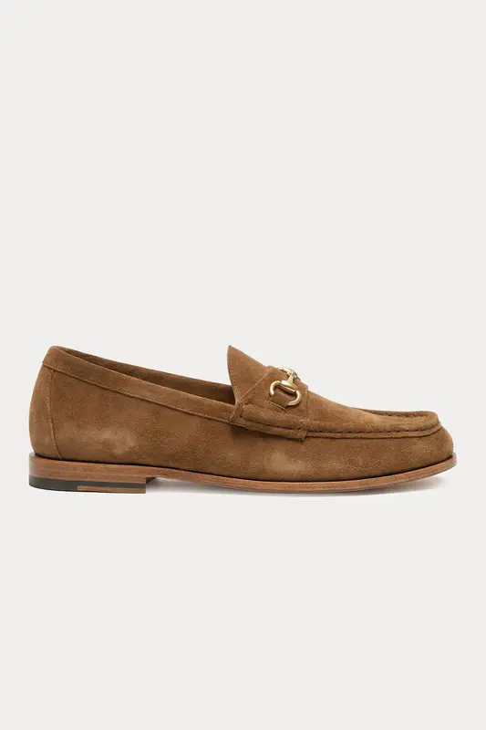 Henderson Metal Tokalı Süet Loafer Ayakkabı