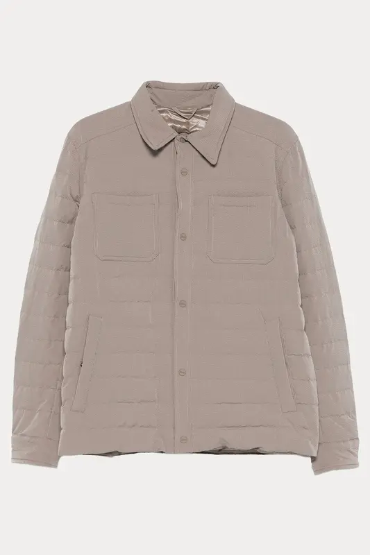 Herno Regular Fit Dokulu Kumaş Puffer Ceket Mont