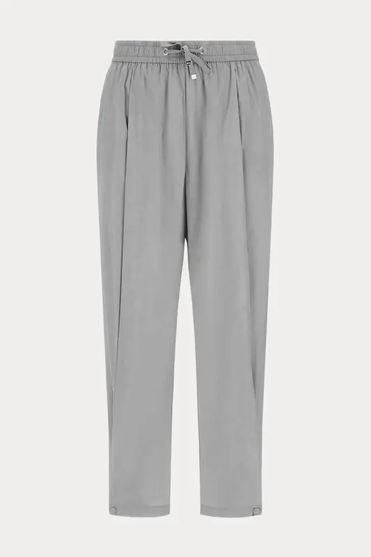 Herno Relaxed Fit Beli Lastikli Tek Pile Streç Pantolon
