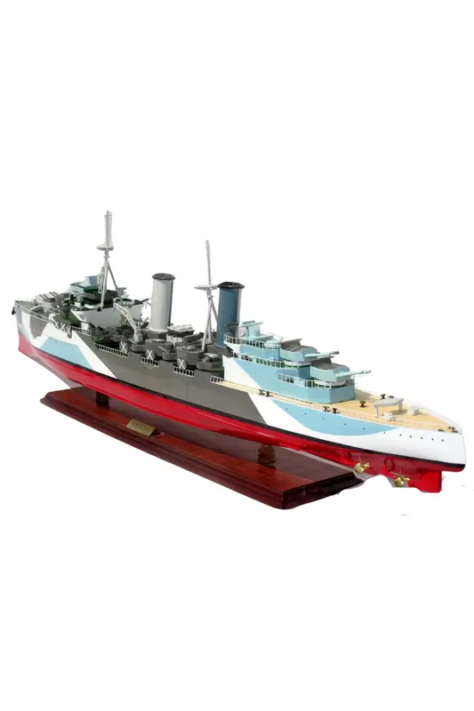 HMS Belfast Ahşap Model Savaş Gemisi - Gia Nhien