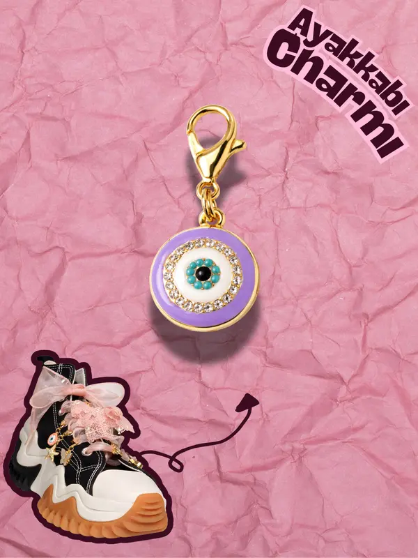 Hugs & Gifts – Nazar Charm | Lila Nazar Işıltısı 🧿💜