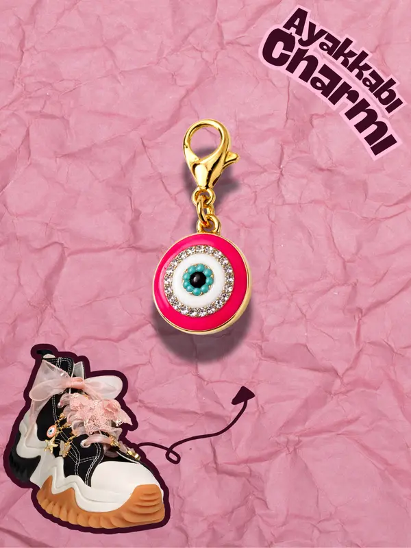 Hugs & Gifts – Nazar Charm | Pembe Neon Nazar Işıltısı 🧿💗