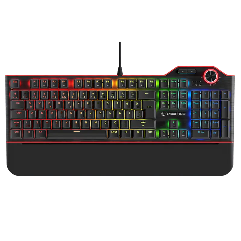 HYDRA R6 - RGB Blue Switch Q Mekanik Oyuncu Klavyesi