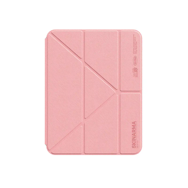 iPad 11.Nesil A16 2025 Uyumlu Kılıf Skinarma Kalemlikli Arkası Şeffaf Standlı Sticker Paketli Magnetik Zeta Kılıf