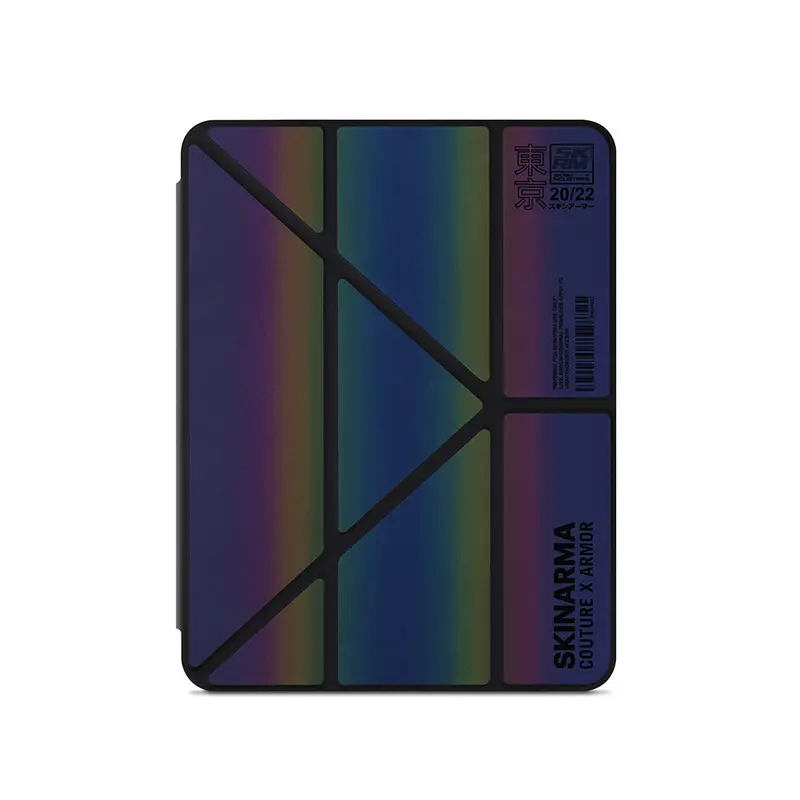 iPad Pro 11 2021 (3.Nesil) Uyumlu Kılıf SkinArma Holografik Tasarımlı Arkası Şeffaf Çıkarılabilir Magnetik Kira Kobai Kılıf