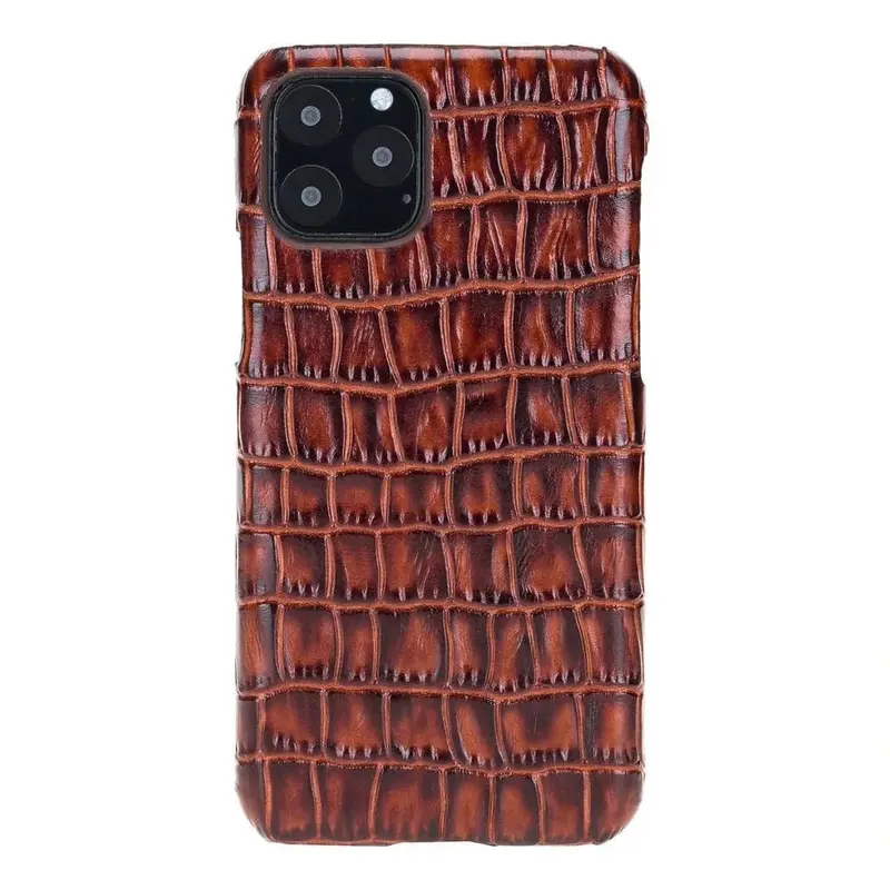 iPhone 11 Pro Max uyumlu Cüzdanlı Hakiki Deri Arka Kapak