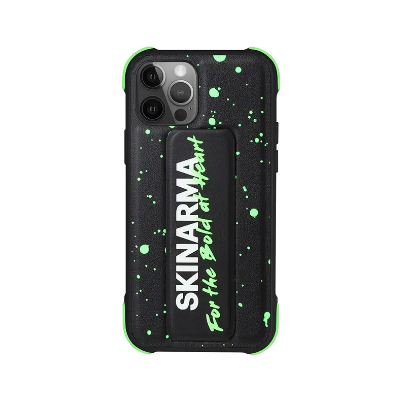 iPhone 12 Pro Max Uyumlu Kılıf SkinArma Standlı Deri Görünümlü Funsha Kapak